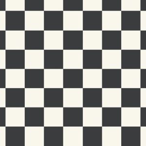 Suelo vinílico rollo Damero Blanco y Negro 