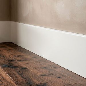 Rodapié PVC Blanco Canto recto